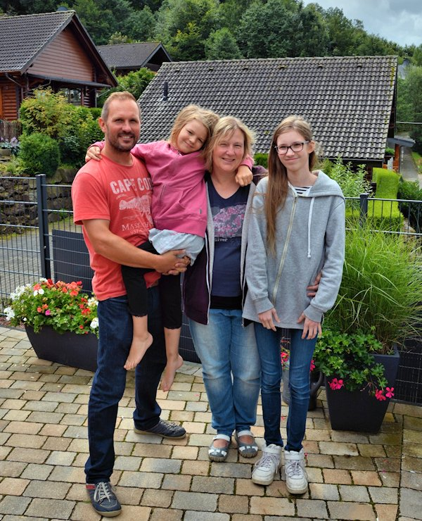 Familie von Fiona gemeinsam im Urlaub