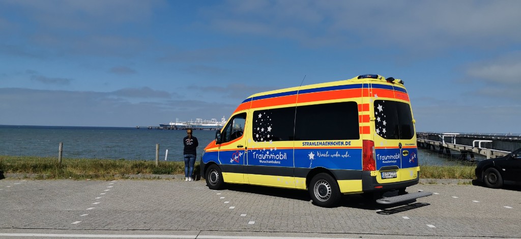Traummobil an der Ostsee mit Blick aufs Meer